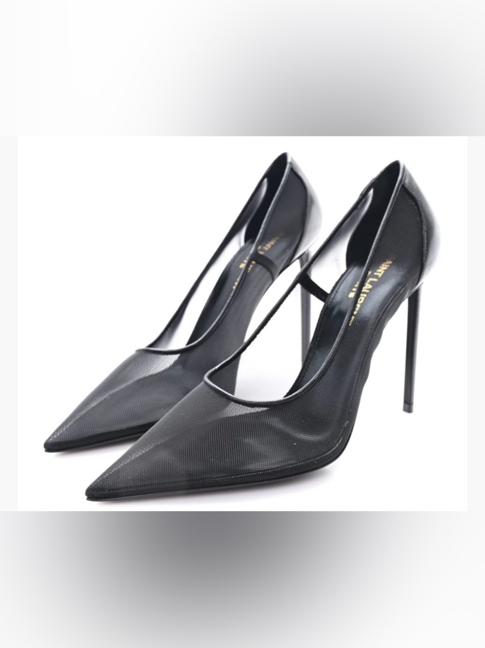 YSL Mesh 105 Anja Pumps Black - Picture 3 of 12